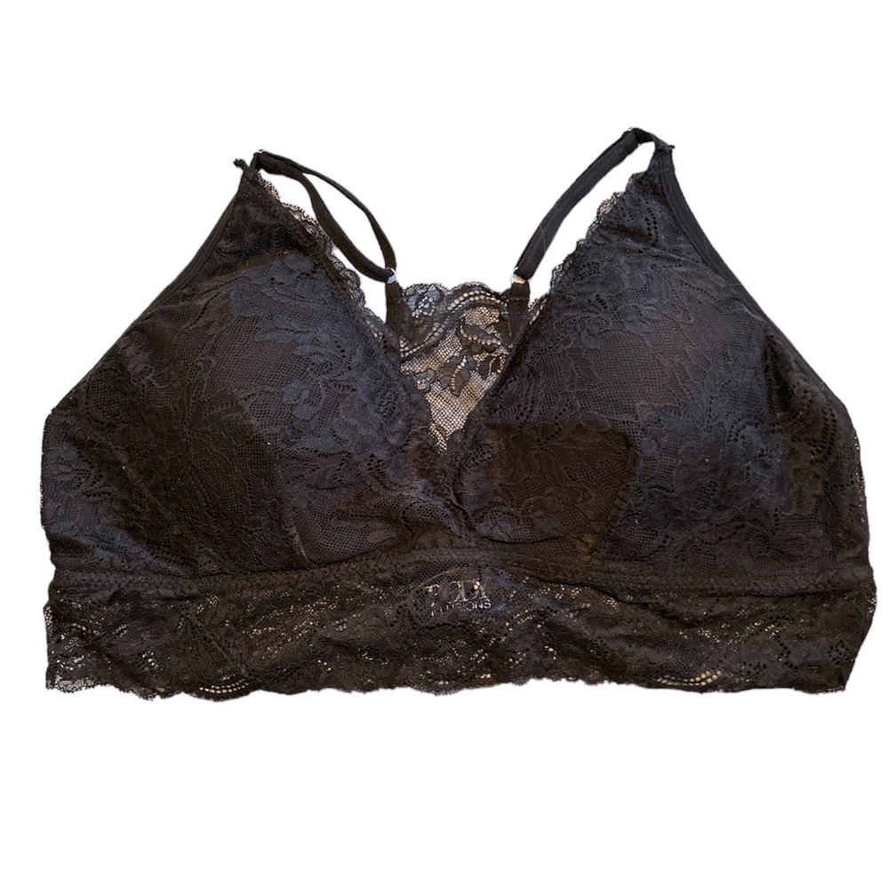 Black lace bralette